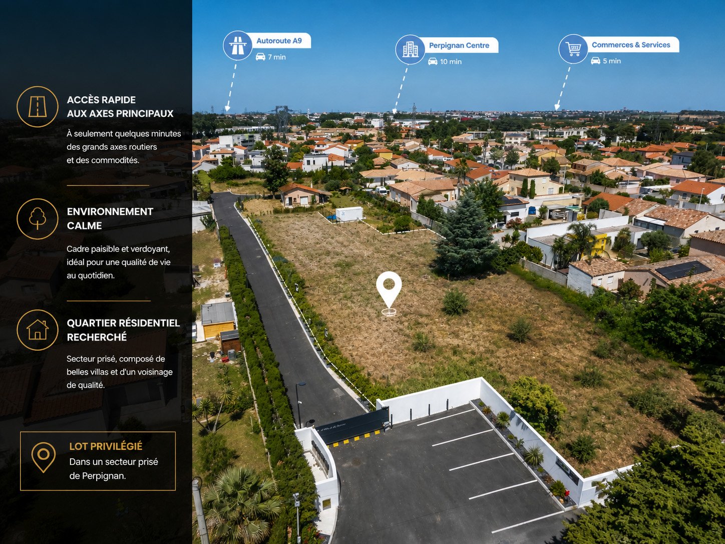 lotissement perpignan accès